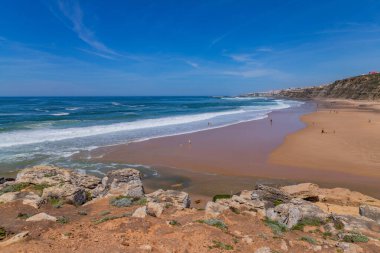Sintra, Portekiz: Foz do Lizandro, Ericeira, Portekiz sahillerindeki insanlar