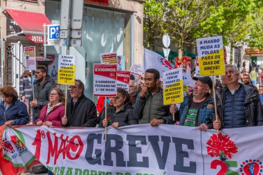 Porto, Portekiz: 1 Mayıs 'ın Kutlaması ve Protestosu Portekiz' de, İşçi Bayramı 'nda, Porto, Portekiz' de