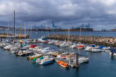 Gran Canaria, Spain: Marina of Las Palmas in Gran Canaria, Spain clipart