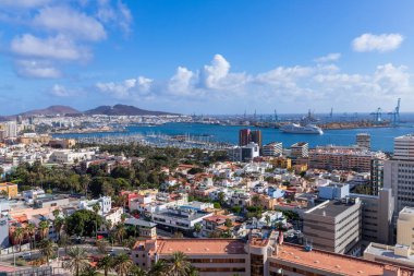 Gran Canaria, İspanya: Las Palmas 'a bakış, Gran Canaria' nın başkenti, Kanarya Adaları, İspanya