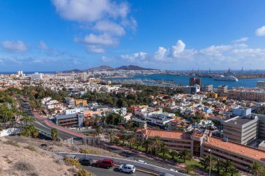 Gran Canaria, İspanya: Las Palmas 'a bakış, Gran Canaria' nın başkenti, Kanarya Adaları, İspanya