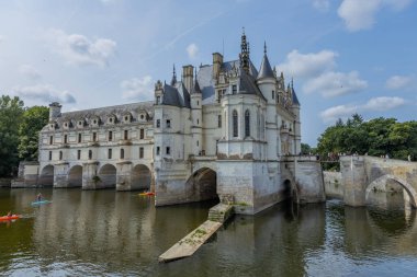 Blois, France: Moated castle on the Loire: Chateau de Chenonceau, built between 1515 and 1522, Blois, France clipart