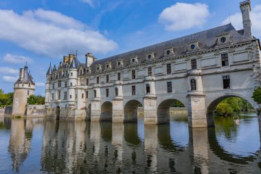 Blois, Fransa: Loire 'de demirli kale: Chateau de Chenonceau, 1515 ve 1522 yılları arasında inşa edildi, Blois, Fransa