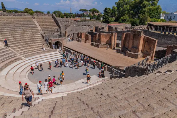 Pompei, İtalya: Pompei Amphitiyatrosu Bölgesi, Napoli, Campania, İtalya, Avrupa