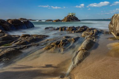 Portekiz 'in kuzeyinde, Vila do Conde' de, Olinda plajında uzun süre açık kalmış.