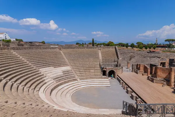Pompei, İtalya: Pompei Amphitiyatrosu Bölgesi, Napoli, Campania, İtalya, Avrupa