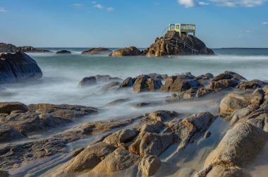 Portekiz 'in kuzeyinde, Vila do Conde' de, Olinda plajında uzun süre açık kalmış.