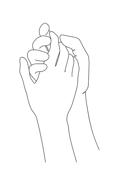 Έννοια Αγάπης Και Υποστήριξης Θηλυκό Και Αρσενικό Χέρι Χέρι Εικονογράφηση — Διανυσματικό Αρχείο