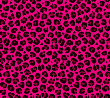 Kusursuz jaguar kürkü deseni. Modaya uygun renkli leopar desenli arka plan. Modern panter hayvan dokusu tekstil baskısı tasarımı. Tarz vektör renk resimlemesi
