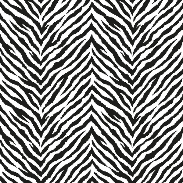 Zebraストライプシームレスジグザグパターン タイガーストライプスキンプリントデザイン 野生動物の隠しアートワークの背景 白黒ベクトルイラスト ストックイラスト