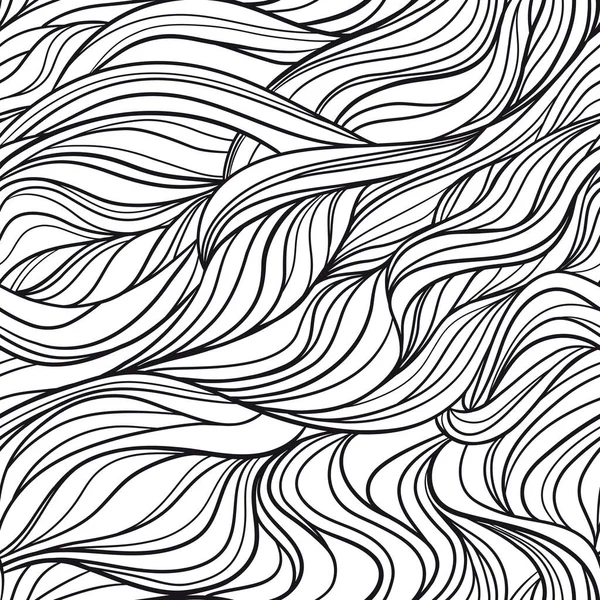 Seamless Abstract Wave Pattern Repeating Texture Yarn Fibers Design Vector — Stok Vektör