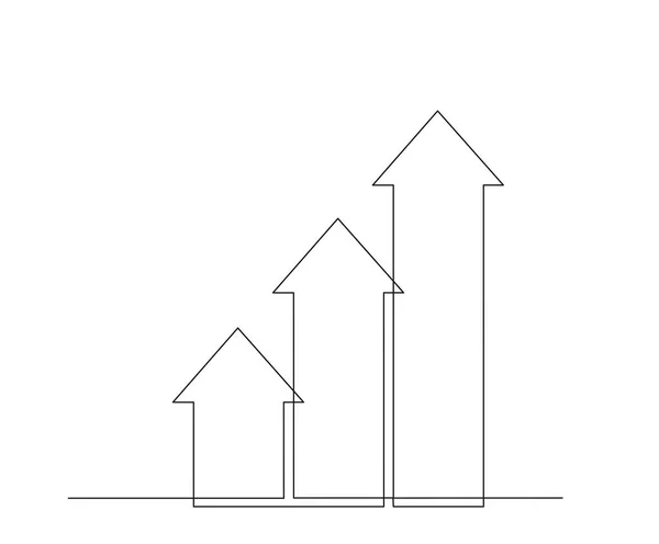 Set Arrows Infographic Element Design Elements Presentation Continuous Line Drawing — Stock Vector