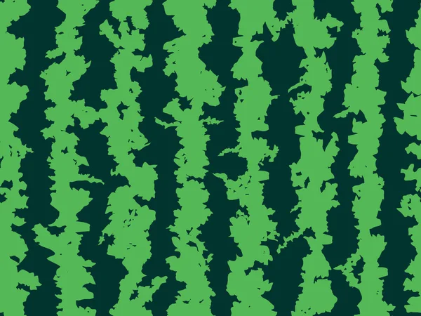 Wassermelone Nahtloses Muster Helle Und Dunkelgrüne Streifen Mit Wassermelonenstruktur Vektorillustration — Stockvektor