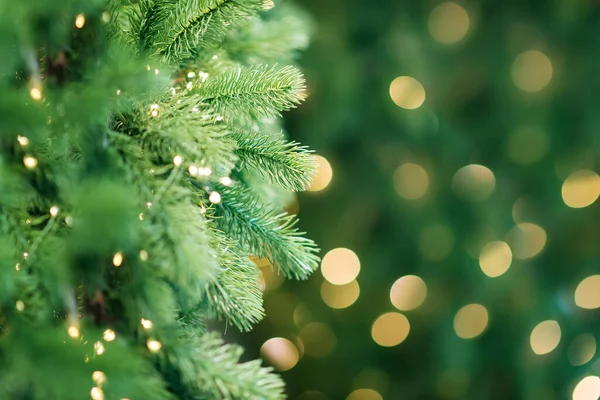 Weihnachten Hintergrund Mit Tanne Und Dekoration — Stockfoto