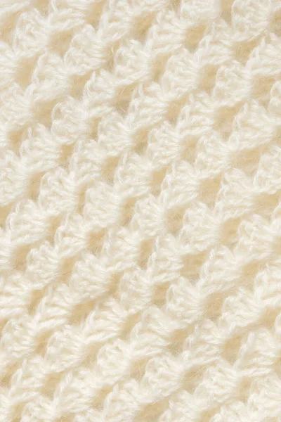 White Knitted Texture Woolen Wool — Foto Stock