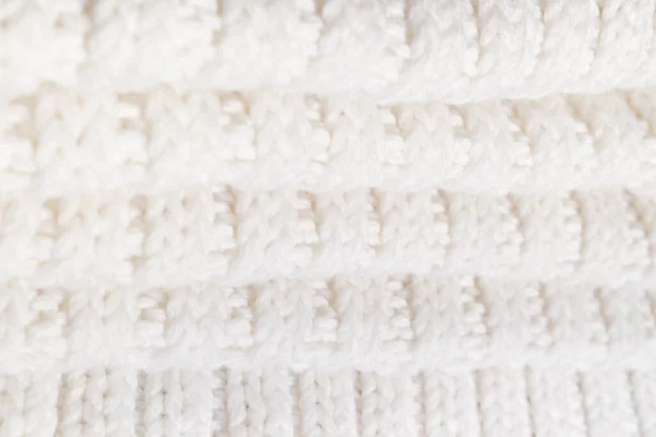 White Knitted Texture Woolen Wool — Stockfoto