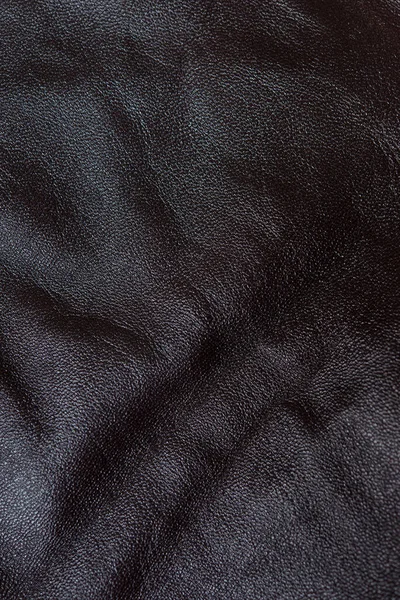 Ciemnobrązowa Pęknięta Skóra Tło Tekstury — Zdjęcie stockowe