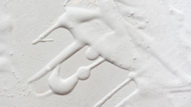 Abstract background white and gray textured putty wall