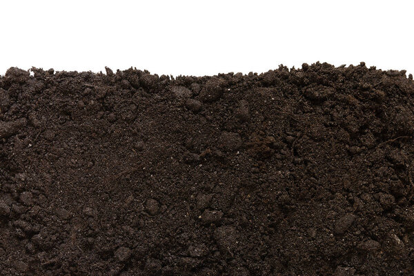 Текстура почвы изолирована. День Земли - 22 апреля