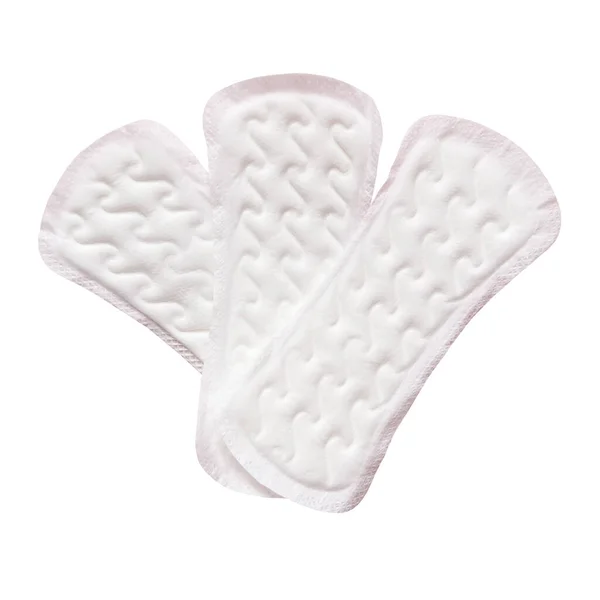 Feminine Sanitary Pad Pattern Isolated White Background Hygiene Care Critical — Stock Photo, Image