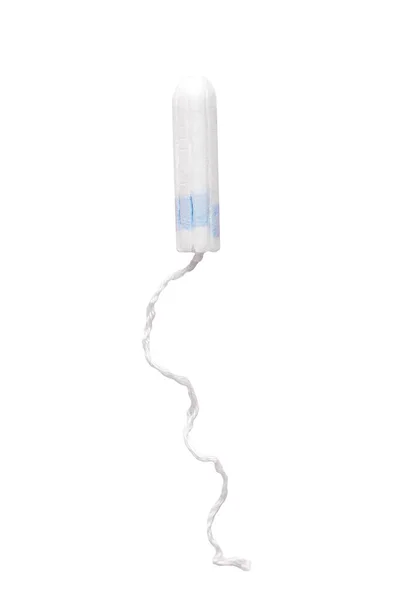 Feminine Sanitary Tampon Isolated White Background Hygiene Care Critical Days — Stock Photo, Image