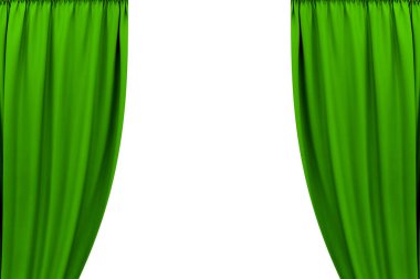 Yeşil perde, fotoğraf, beyaz arkaplanda izole edilmiş.