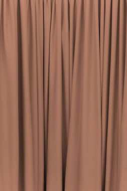 2025 'in Mocha Mousse rengi. Perdeli soyut bir arkaplan. Renk konsepti.