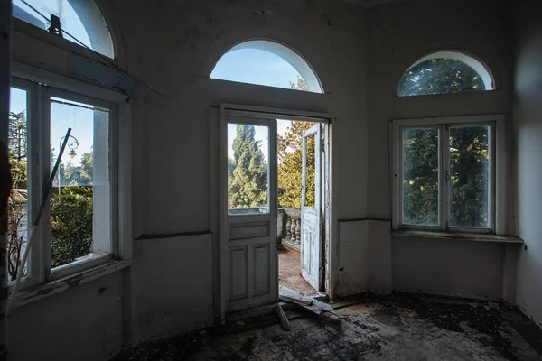 Old forgotten abandoned house interior.