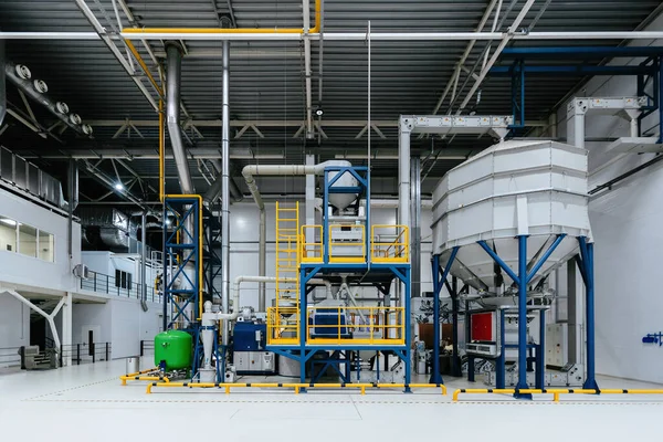 Крупный Современный Автоматизированный Завод Переработке Кофе — стоковое фото