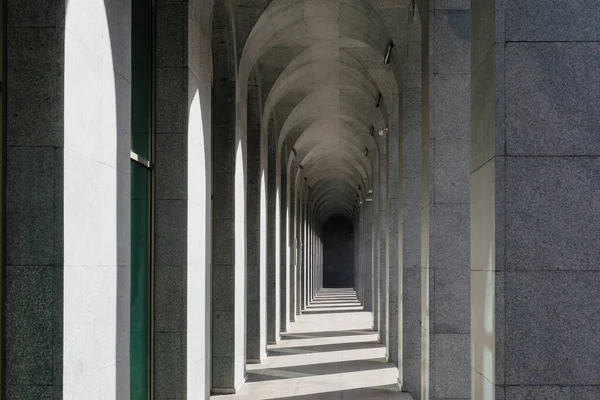 Corridor Rows Columns Sunlight — Foto de Stock