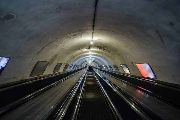 Stock image Modern escalator in the subway.