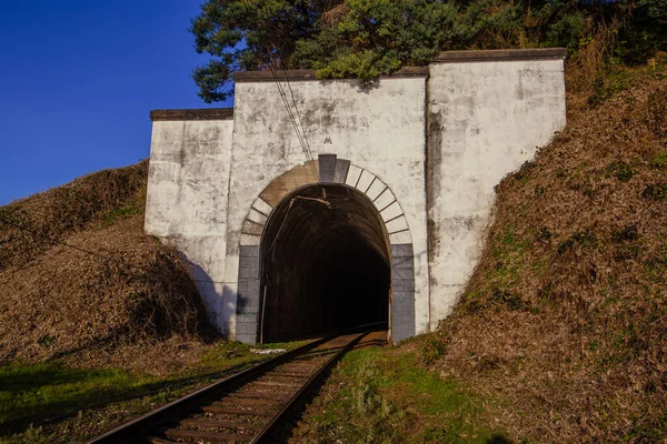 Pintu Masuk Terowongan Ralroad Tua — Stok Foto