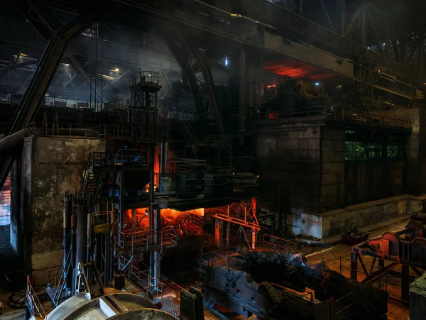 Ijzergieten Gieterij Van Metallurgische Fabriek — Stockfoto