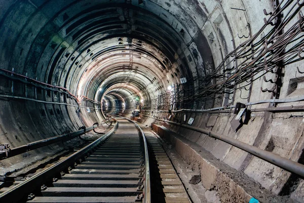 Túnel Subterráneo Redondo Con Tubo —  Fotos de Stock