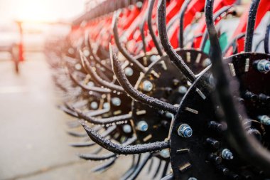 Modern döner diş kirişinin çalışan kısımları, kapatın..