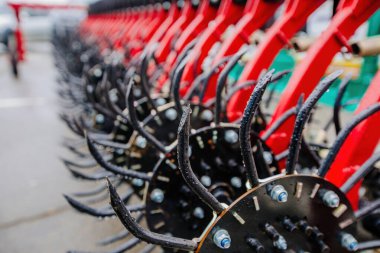 Modern döner diş kirişinin çalışan kısımları, kapatın..