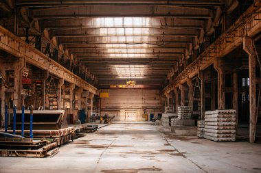 Güçlendirilmiş beton kaplama üretim hattı.