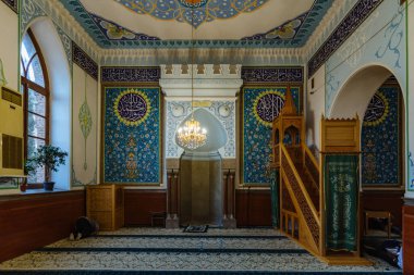 Tiflis, Gürcistan 'daki eski tarihi cami, 09 Nisan 2023.