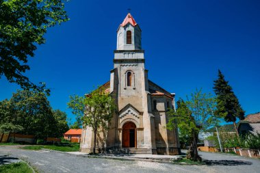 Eski Alman köyü Elisabethtal Assureti, Gürcistan. Lüteriyen Kurtarıcı Kilisesi.