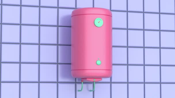 Simple Electric Water Heater Bathroom — Wideo stockowe