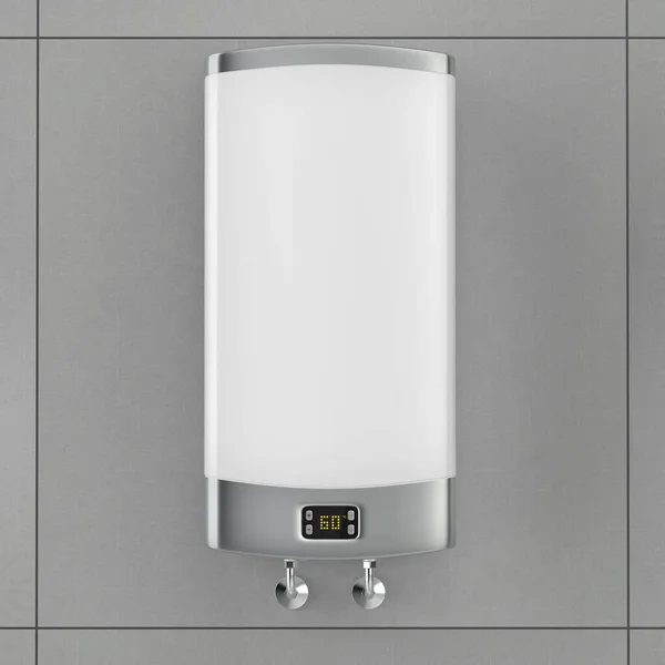 Electric Storage Water Heater Bathroom — Stock Photo, Image
