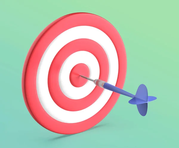 Arrow Hit Center Target Illustration — Stock Photo, Image