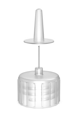 İnsülin enjektörü için kapaklı yedek iğne