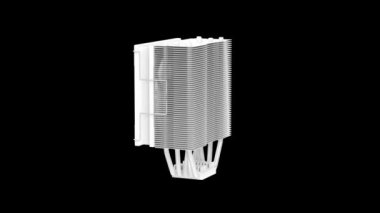 Beş ısı borusuyla beyaz yüksek performanslı CPU hava soğutucusu