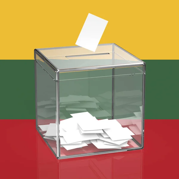 Imagen Conceptual Las Elecciones Lituania Imagen De Stock