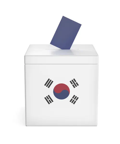 Концептуальний Образ Виборів Південній Кореї Ліцензійні Стокові Зображення