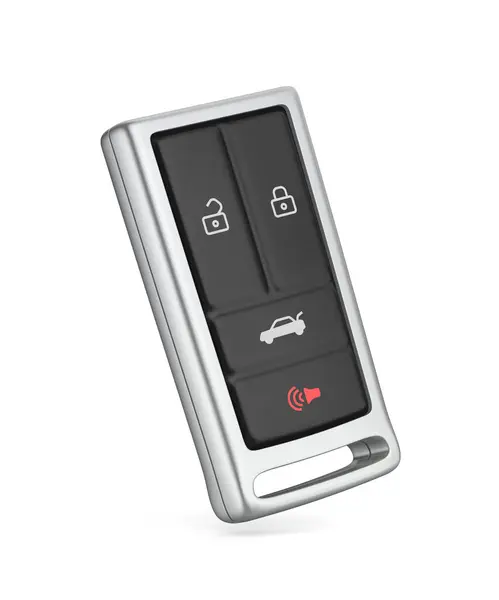 Remote Car Key White Background Stock Picture