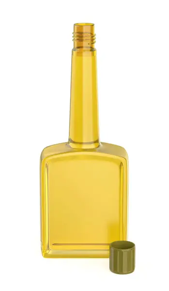 Empty Tall Plastic Bottle Olive Oil Motor Oil Automotive Fuel Stock Photo