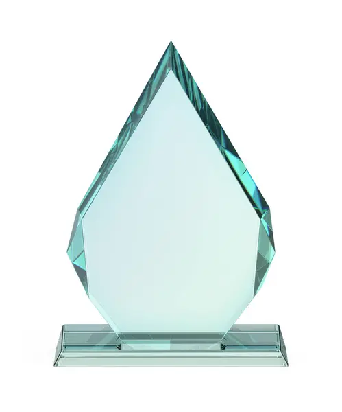 Vista Frontal Flecha Forma Premio Cristal Imágenes de stock libres de derechos