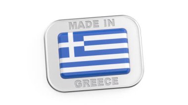 Yunan malı, Yunan bayrağı taşıyan gümüş rozet